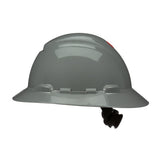 3M SecureFit Full Brim Hard Hat, Grey, Non-Vented, 4-Point Pressure Diffusion Ratchet Suspension, with UVicator Sensor, ANSI Z89.1 (H-808SFR-UV) (7100240025) (20 Pack) - 4