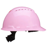 3M H-713SFV-UV SecureFit Cap Style Hard Hat, Pink, Vented, Uvicator Sensor, 4-Point Ratchet Suspension, ANSI Z89.1, Medium (7100240026) (20 Pack) - 2