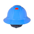 3M SecureFit Full Brim Hard Hat, Blue, Non-Vented, 4-Point Pressure Diffusion Ratchet Suspension, with UVicator, HDPE, ANSI Z89.1 (H-803SFR-UV) (7100240030) (20 Pack)