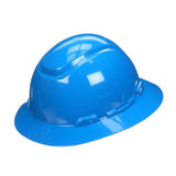 3M SecureFit Full Brim Hard Hat, Blue, Non-Vented, 4-Point Pressure Diffusion Ratchet Suspension, with UVicator, HDPE, ANSI Z89.1 (H-803SFR-UV) (7100240030) (20 Pack) - 2