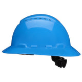 3M H-803SFV-UV SecureFit Full Brim Hard Hat, Blue, Vented, 4-Point Pressure Diffusion Ratchet Suspension, UVicator (7100240031) (20 Pack) - 2