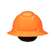 3M 7100240033 SecureFit Full Brim Hard Hat H-807SFR-UV, H-Vis Orange, 4-Point Pressure Diffusion Ratchet Suspension with UVicator