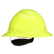 3M H-809SFV-UV SecureFit Full Brim Hard Hat with UVicator Sensor, Vented, Hi-Vis Yellow, 4-Point Pressure Diffusion Ratchet Suspension, ANSI Z89.1 (7100240035) (20 Pack)