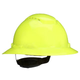 3M H-809SFV-UV SecureFit Full Brim Hard Hat with UVicator Sensor, Vented, Hi-Vis Yellow, 4-Point Pressure Diffusion Ratchet Suspension, ANSI Z89.1 (7100240035) (20 Pack)