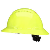 3M H-809SFV-UV SecureFit Full Brim Hard Hat with UVicator Sensor, Vented, Hi-Vis Yellow, 4-Point Pressure Diffusion Ratchet Suspension, ANSI Z89.1 (7100240035) (20 Pack) - 2
