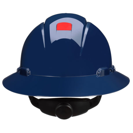 3M SecureFit Full Brim Hard Hat, Navy Blue, Non-Vented, UVicator Sensor, 4-Point Pressure Diffusion Ratchet Suspension, ANSI Z89.1 (H-810SFR-UV) (7100240037) (20 Pack)