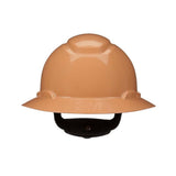 3M H-811SFR-UV SecureFit non-vented full brim safety helmet with Uvicator sensor and 4-point ratchet suspension (Tan) (7100240038) - 2