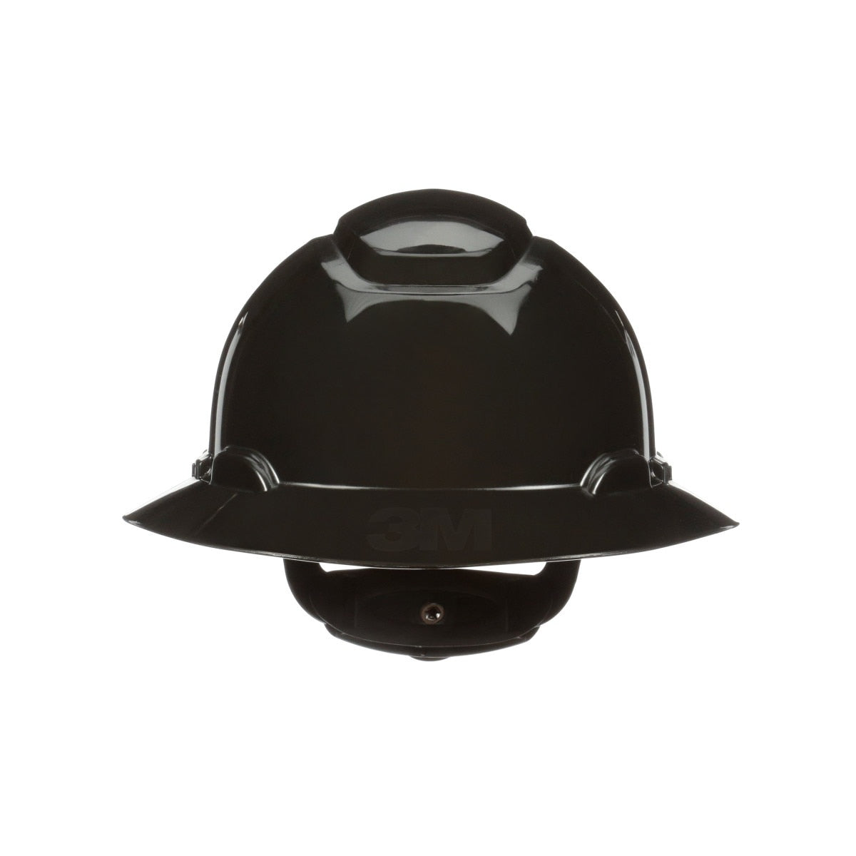 3M SecureFit Full Brim Hard Hat, Black, 4-Point Pressure Diffusion Ratchet Suspension, with Uvicator (H-812SFR-UV) (7100240039) (20 Pack) - 2