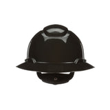 3M SecureFit Full Brim Hard Hat, Black, 4-Point Pressure Diffusion Ratchet Suspension, with Uvicator (H-812SFR-UV) (7100240039) (20 Pack) - 2