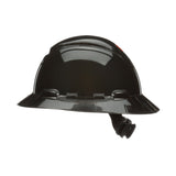 3M SecureFit Full Brim Hard Hat, Black, 4-Point Pressure Diffusion Ratchet Suspension, with Uvicator (H-812SFR-UV) (7100240039) (20 Pack) - 5