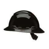 3M H-812SFV-UV SecureFit Full Brim Hard Hat, Black, Vented, 4-Point Pressure Diffusion Ratchet Suspension with UVicator Sensor (7100240040) (20 Pack) - 2