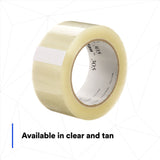 3M 305 Box Sealing Tape, Clear, Light Duty, Acrylic, 1-7/8 in x 109.36 yd (7100241143) (36 Pack) - 7