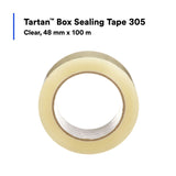 3M 305 Box Sealing Tape, Clear, Light Duty, Acrylic, 1-7/8 in x 109.36 yd (7100241143) (36 Pack) - 8