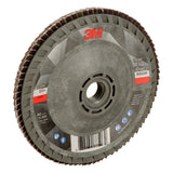 3M 769F Flap Disc, T29 Quick Change, Precision Shaped Ceramic, 120+, Purple, 4-1/2 in x 5/8 in-11 (7100242990) (10 Pack) - 3