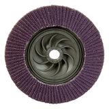 3M Flap Disc 769F Type 29 Quick Change, 60+, Purple, 5 in x 5/8 in-11 Threaded Ceramic Precision-Shaped Grain Grinding and Finishing Disc for Carbon Steel and Stainless Steel (7100242991) (10 Pack) - 3