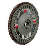 3M Flap Disc 769F Type 29 Quick Change, 60+, Purple, 5 in x 5/8 in-11 Threaded Ceramic Precision-Shaped Grain Grinding and Finishing Disc for Carbon Steel and Stainless Steel (7100242991) (10 Pack) - 4