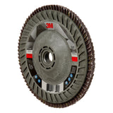 3M Flap Disc 769F Type 29 Quick Change, 60+, Purple, 5 in x 5/8 in-11 Threaded Ceramic Precision-Shaped Grain Grinding and Finishing Disc for Carbon Steel and Stainless Steel (7100242991) (10 Pack) - 5