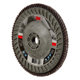 3M 7100242992 Flap Disc 769F, Type 29, 80+ Grit, 5 in x 5/8-11 Thread, Precision-Shaped Ceramic Grain for Grinding and Finishing on Carbon and Stainless Steel - 5