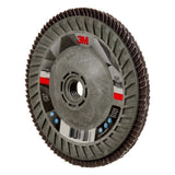 3M 769F Flap Disc , Type 29, 80+ Grit, 5 in x 5/8-11 Thread, Precision-Shaped Ceramic Grain for Grinding and Finishing on Carbon and Stainless Steel (7100242992) (10 Pack) - 5