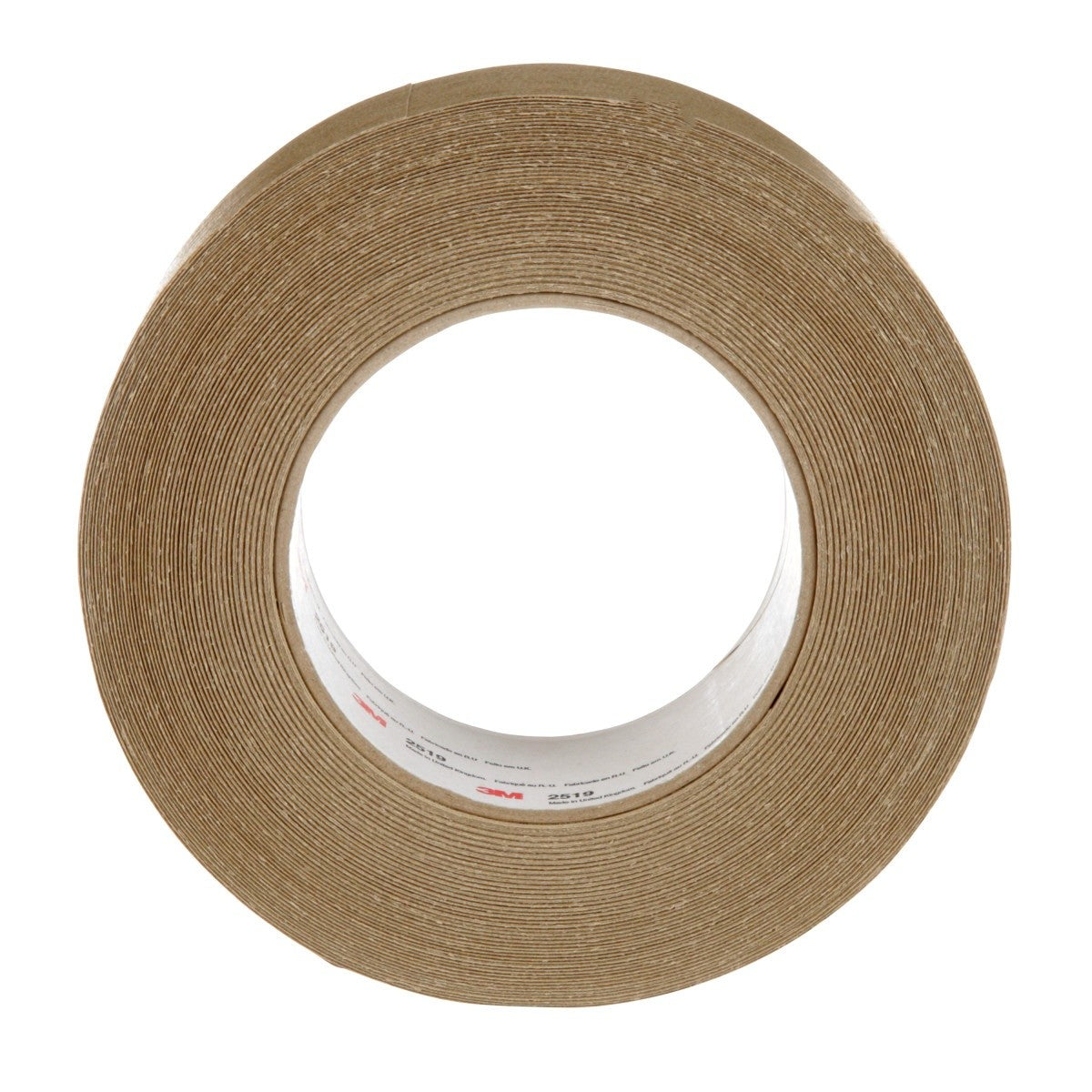 3M 2519 High Performance Flatback Tape, Tan, Kraft Paper Backing, 48 mm x 55 m (7100243535) (24 Pack) - 5