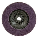 3M 769F Flap Disc, T27 Quick Change, Threaded 5 in x 5/8 in-11, Precision Shaped Ceramic, 120+, Purple (7100243781) (10 Pack) - 5