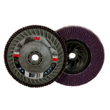 3M 769F Flap Disc, T27 Quick Change, 80+, Purple, 5 in x 5/8 in-11 (7100243782) (250Pack) - 2