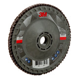 3M 769F Flap Disc, T29 Quick Change, 80+, 4-1/2 in x 5/8 in-11, Precision Shaped Ceramic, Purple (7100243873) (10 Pack) - 3