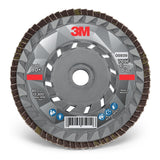 3M 769F Flap Disc, T29 Quick Change, 80+, 4-1/2 in x 5/8 in-11, Precision Shaped Ceramic, Purple (7100243873) (10 Pack) - 5
