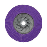 3M 769F Flap Disc, T29 Quick Change, 80+, 4-1/2 in x 5/8 in-11, Precision Shaped Ceramic, Purple (7100243873) (10 Pack) - 7