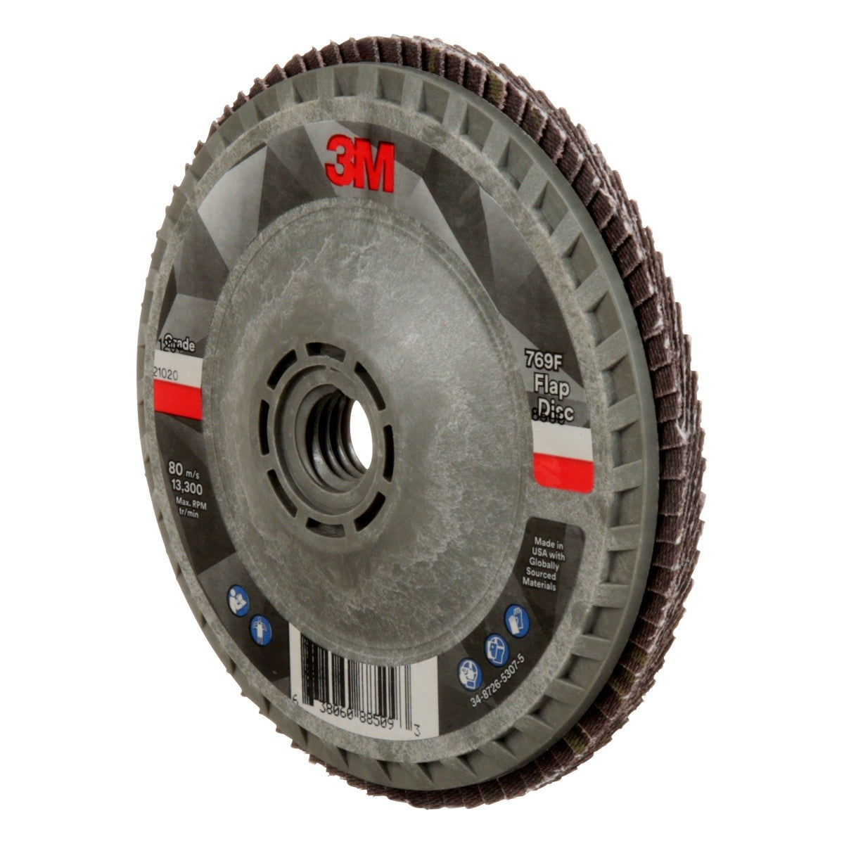 3M 769F Flap Disc, T27 Quick Change, 120 Plus, Purple, 4-1/2 in x 5/8 in-11 (7100243875) (10 Pack) - 4