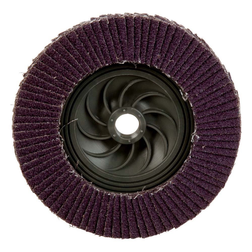 3M 769F Flap Disc Type 27 Quick Change 40+ Ceramic Precision-Shaped Grain for Grinding and Finishing on Carbon and Stainless Steel (5 in x 5/8-11) (7100243883) - 3