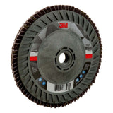 3M 769F Flap Disc Type 27 Quick Change 40+ Ceramic Precision-Shaped Grain for Grinding and Finishing on Carbon and Stainless Steel (5 in x 5/8-11) (7100243883) (10 Pack) - 4