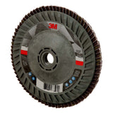 3M 769F Flap Disc Type 27 Quick Change 40+ Ceramic Precision-Shaped Grain for Grinding and Finishing on Carbon and Stainless Steel (5 in x 5/8-11) (7100243883) - 5