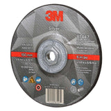 3M 7100244821 Silver Depressed Center Grinding Wheel, 87447, 36+, T27 Quick Change, 6 in x 1/4 in x 5/8 in-11 (10 Pack)
