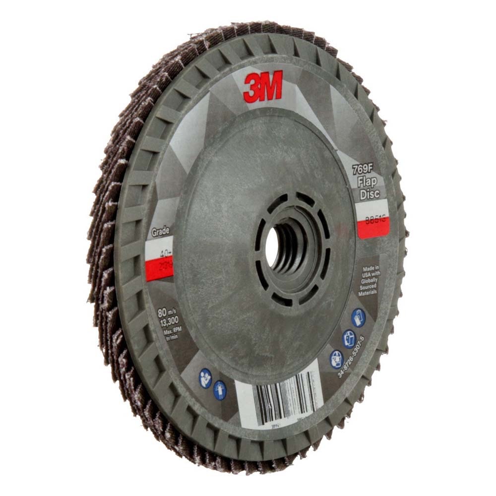 3M 769F Flap Disc , 40+, T29 Quick Change, 4-1/2 in x 5/8 in-11 (7100244822) - 2