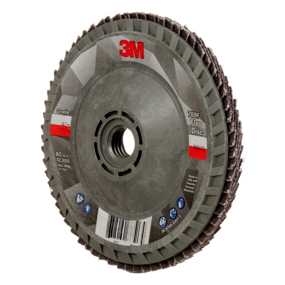 3M 769F Flap Disc , 40+, T29 Quick Change, 4-1/2 in x 5/8 in-11 (7100244822) - 3