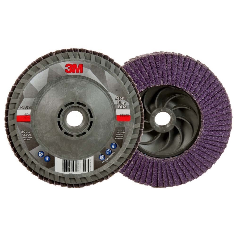 3M 769F Flap Disc , 40+, T29 Quick Change, 4-1/2 in x 5/8 in-11 (7100244822) - 5