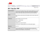 3M 7100244822 Flap Disc 769F, 40+, T29 Quick Change, 4-1/2 in x 5/8 in-11 - 7