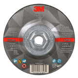 3M 87446 Silver Depressed Center Grinding Wheel, 36+, T27 Quick Change, 5 in x 1/4 in x 5/8 in-11 (7100245020) (10 Pack)