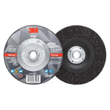 3M 87446 Silver Depressed Center Grinding Wheel, 36+, T27 Quick Change, 5 in x 1/4 in x 5/8 in-11 (7100245020) (10 Pack) - 2