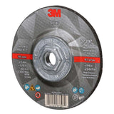 3M 7100245024 Silver Depressed Center Grinding Wheel, 87397, 36+, T27 Quick Change, 4.5 in x 1/4 in x 5/8 in-11 (10 Pack) - 3