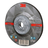 3M 87397 Silver Depressed Center Grinding Wheel, 36+, T27 Quick Change, 4.5 in x 1/4 in x 5/8 in-11 (7100245024) (10 Pack) - 3