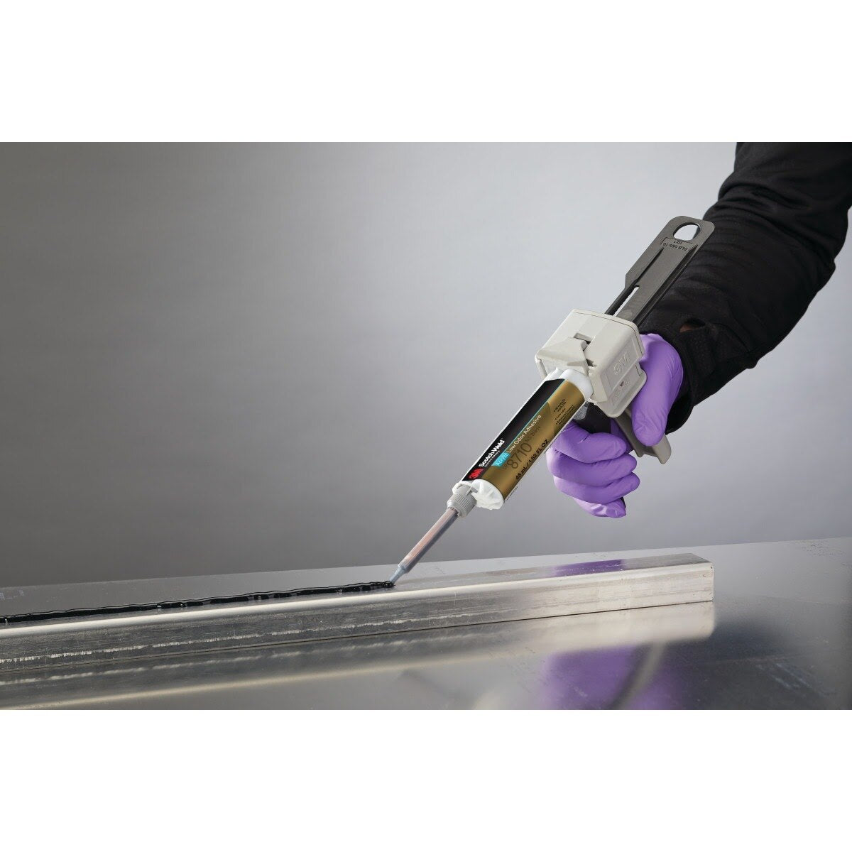 3M DP8705NS Scotch-Weld Low Odor Acrylic Adhesive, Black, 45 mL Duo-Pak (7100245036) (12 Pack) - 3