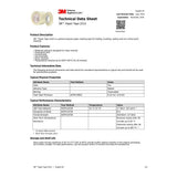 3M 2214 Paper Masking Tape , Tan, 18 mm x 50 m, 5.4 mil (7100245643) (48 Pack) - 3