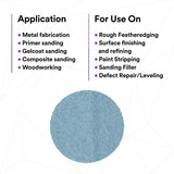 3M 310W Xtract Clean Sanding Net Disc, 180+, 3 in x NH, Die 300V, Hook & Loop, Blue (7100247102) (500 Pack) - 4