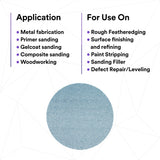3M 310W Xtract Clean Sanding Net Disc, 320+, Blue, 5 in x NH, Die 500X, Hook and Loop (7100247522) (500 Pack) - 3