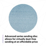 3M 310W Xtract Clean Sanding Net Disc, 320+, Blue, 5 in x NH, Die 500X, Hook and Loop (7100247522) (500 Pack) - 4