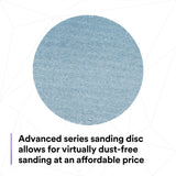 3M 310W Xtract Hookit Net Disc, 180+, Blue, 5 in x NH, Die 500X, for Metal Wood Composites (7100247523) (500 Pack) - 7