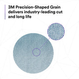 3M 310W 88407 Xtract Hookit Clean Sanding Net Disc 150+ Grit, 6 in x NH, Die 600Z, Blue Abrasive Disc for Metal, Wood, Composites (7100247529) (500 Pack) - 5