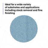 3M 310W Xtract Hookit Clean Sanding Net Disc, 220+, Blue, 3 in x NH, Die 300V (88434) (7100247530) (500 Pack) - 6